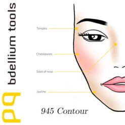 BDellium Tools - Pink Bambu - 945 Contour Brush - Pink -Cerave Shop 945p3