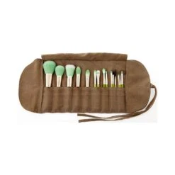Green Bambu Complete 15pc. Brush Set With Roll-up Pouch -Cerave Shop BDellium Tools Green Bambu Complete 15pc Brush Set with Roll up Pouch Stylized 1500x1500 1