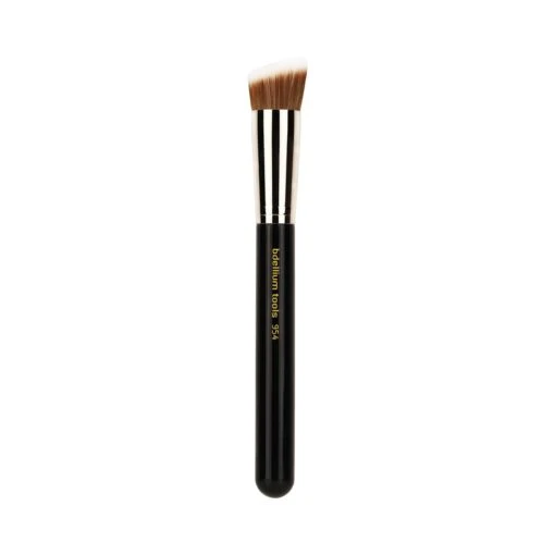 BDellium Tools - Maestro Line - 954 Duet Fiber Slanted Kabuki Brush - Black