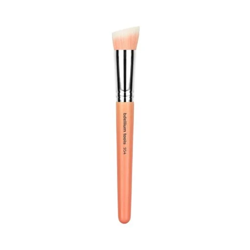 BDellium Tools - Pink Bambu - 954 Duet Fiber Slanted Kabuki Brush - Pink