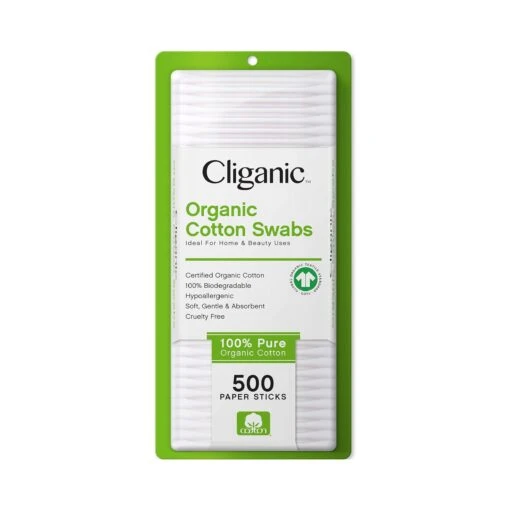 Organic Cotton Swabs - 500 Paper Sticks