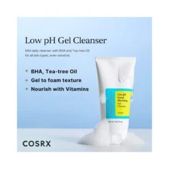 Cosrx Low PH Good Morning Gel Cleanser -Cerave Shop Cosrx Low pH Good Morning Gel Cleanser 2 2500x2500 1