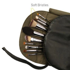 Maestro The Key Essential 10pc. Brush Set With Roll-up Pouch -Cerave Shop MYQT Bdelliumtools Maestro Essential 10Brush 2