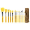 BDellium Tools - Yellow Bambu Complete 15pc. Brush Set With Roll-up Pouch 2 BDellium Tools - Yellow Bambu Complete 15pc. Brush Set With Roll-up Pouch -Cerave Shop MYQT Bdelliumtools Yellow Bambu 15