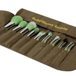 Green Bambu Complete 15pc. Brush Set With Roll-up Pouch -Cerave Shop bd set gbcomp15 02